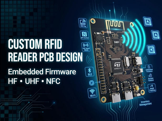 develop custom rfid reader pcb and embedded firmware