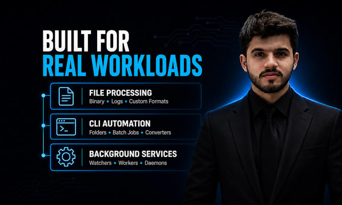 build fast c cpp cli tools, file parsers and system daemons