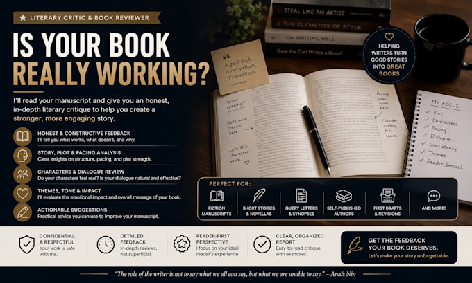 beta read your book with constructive and detailed feedback