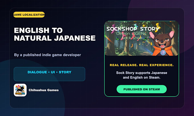 localize your steam indie game into natural japanese