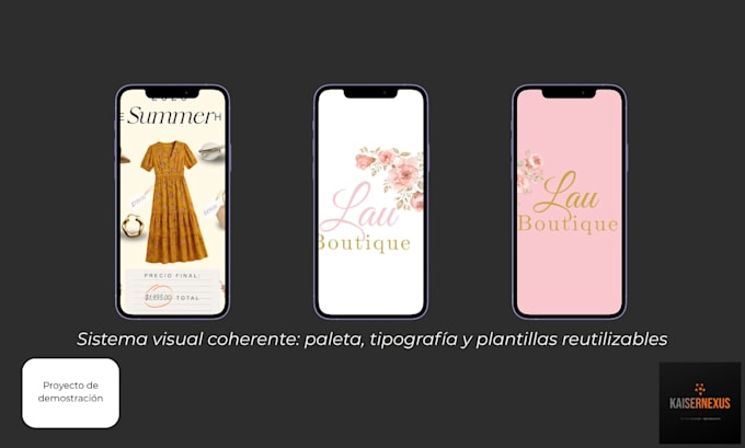 social media content design with a brand system
