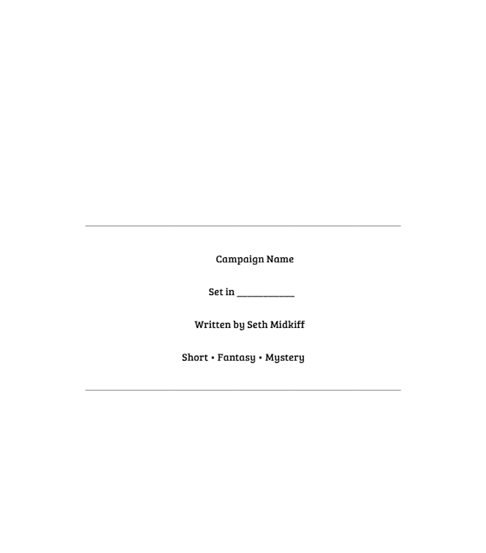 create a campaign for you