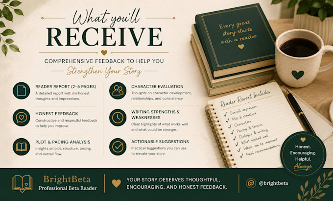 read your novel and provide detailed, honest feedback