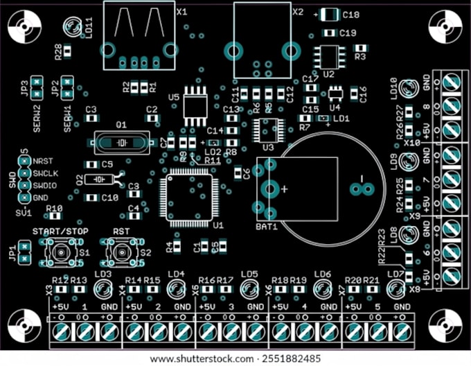design professional stm32 or esp32 pcb layout ready for manufacturing