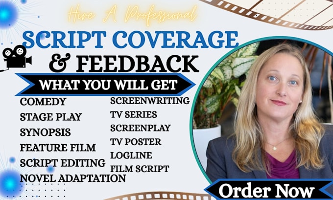 provide script coverage,  feedback, notes analysis  for your pilot or screenplay