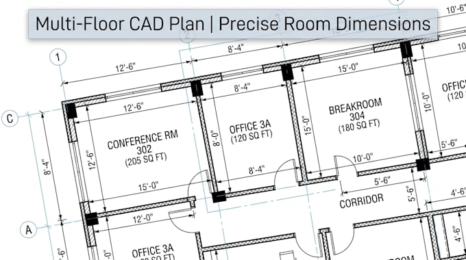 draft residential cad plan structural constraints and accurate room dimensions