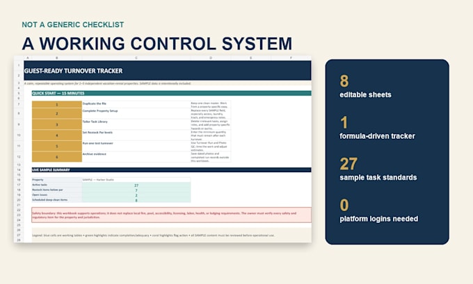 create a custom vacation rental turnover sop and checklist