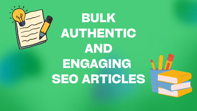write SEO blog posts and articles that engage readers