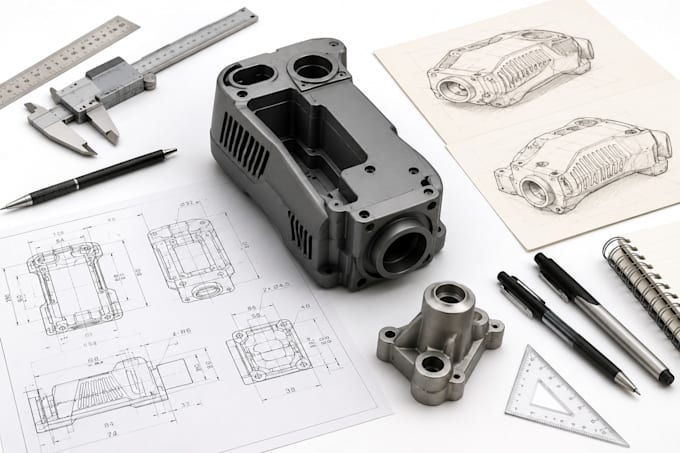 design product, 3d cad models, technical drawings and prototypes