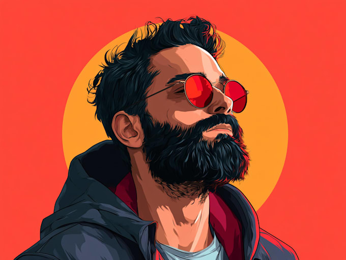 do simple cartoon portrait