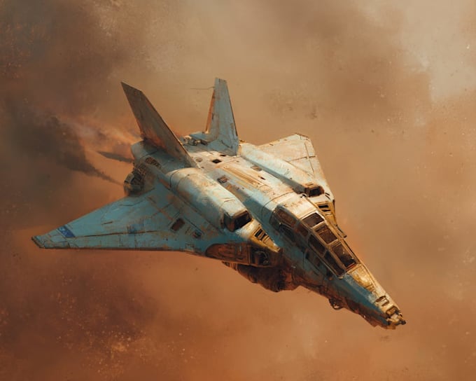 draw high quality spaceship concept