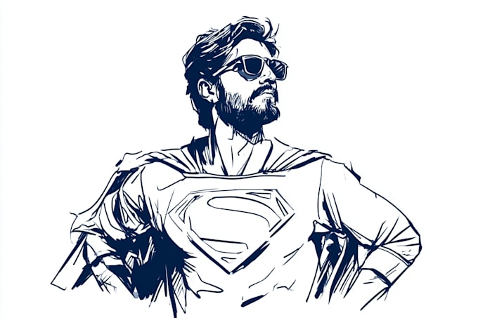superhero character for comics