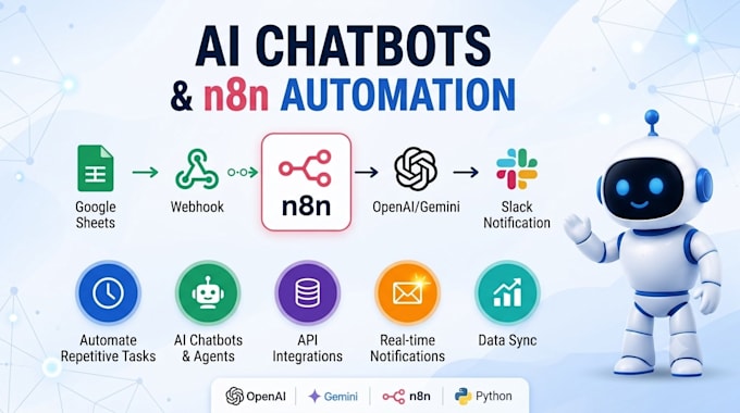build ai chatbots and n8n automation workflows
