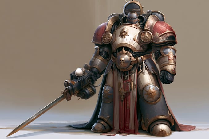 do a warhammer 40k character art