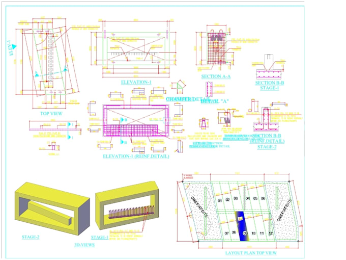 create professional autocad sections and construction details