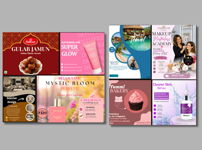 promotional posters and flyers