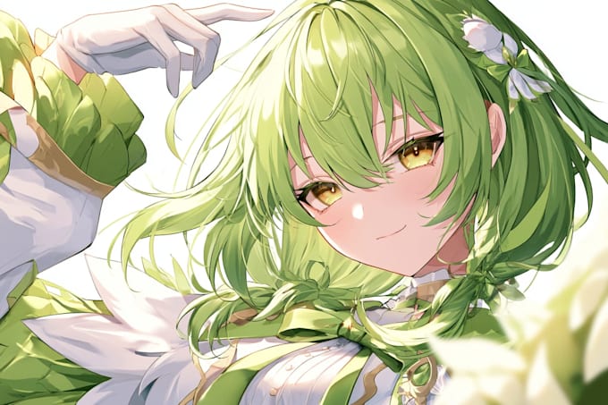 draw original anime character, vtuber, or oc art