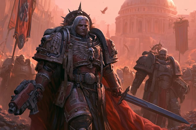 design a warhammer 40k character art