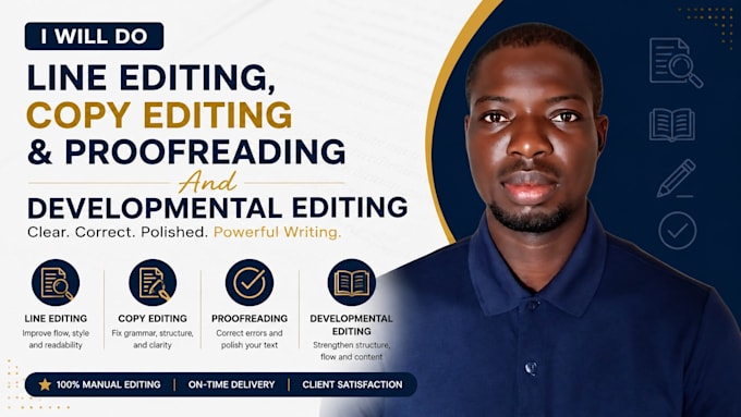 do line editing copy editing proofreading and developmental