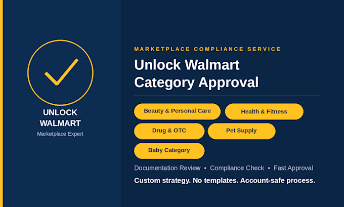 help unlock walmart brand and category approval