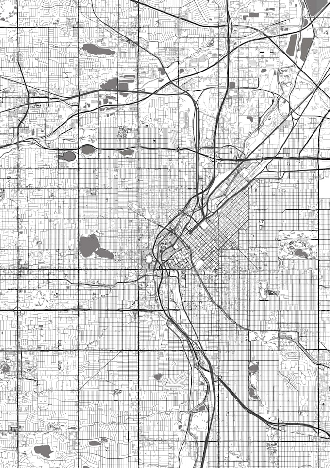 design a custom city map poster print for your wall