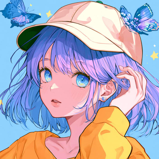 draw custom anime art illustration for pfp oc
