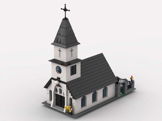 design a custom lego modular buildings with bricklink studio PDF instructions