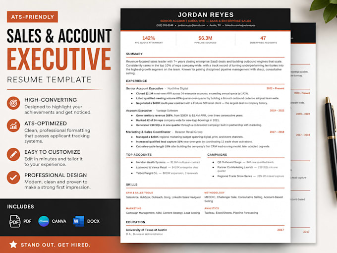 design a modern ats resume in canva,HTML or PDF