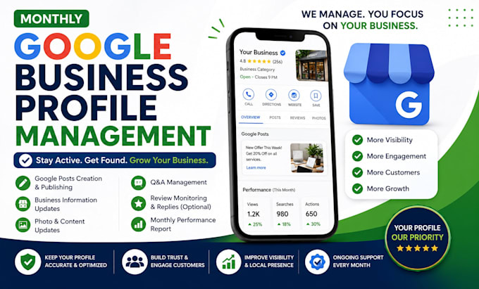 manage your google business profile monthly