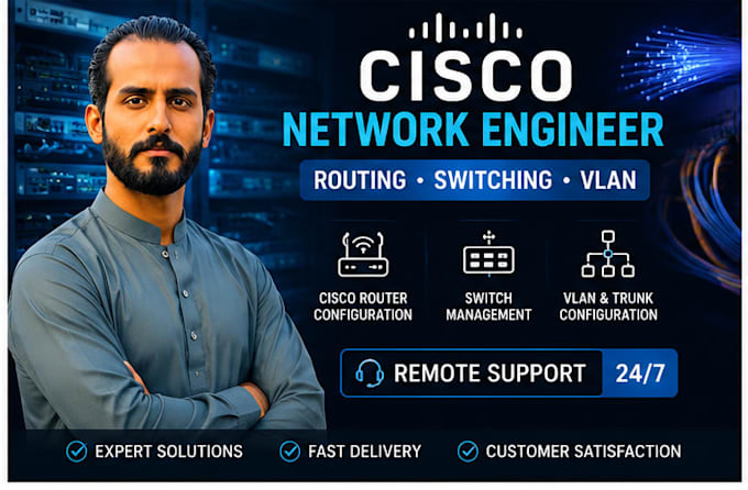 configure mikrotik, cisco, gpon olt, vlan and network troubleshooting