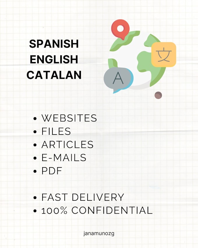 translate english to spanish or catalan manually