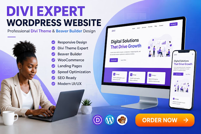 build and redesign divi expert wordpress divi website divi theme, beaver builder
