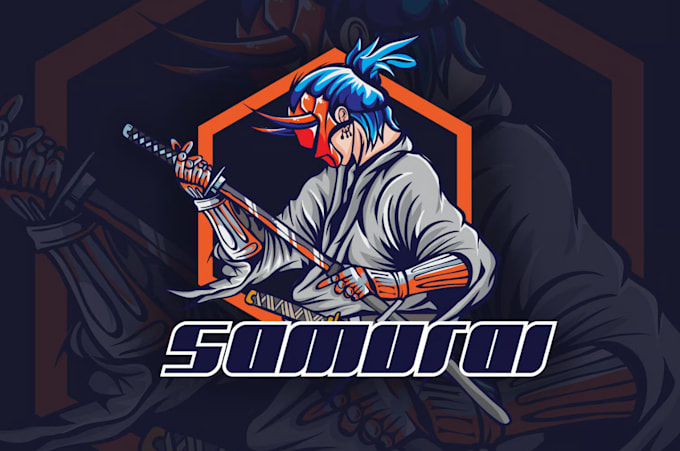 design a bold ninja mascot logo for esports