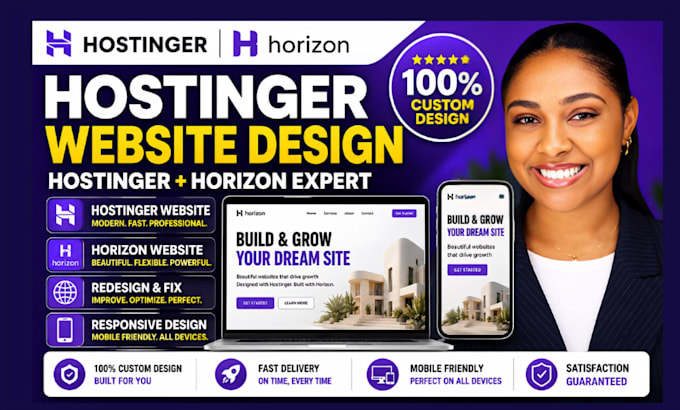 design, redesign hostinger website and hostinger horizon