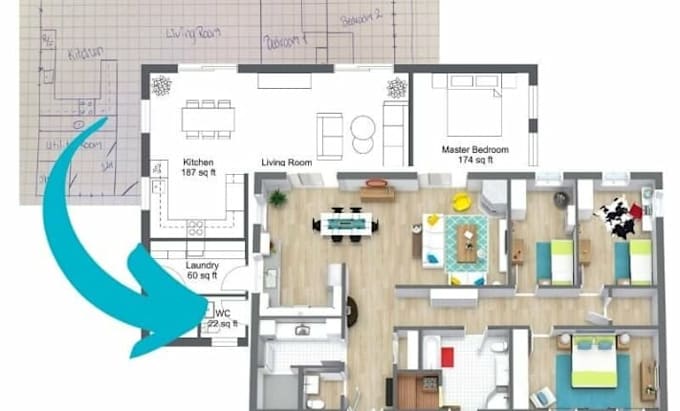 redraw old architectural plans in autocad