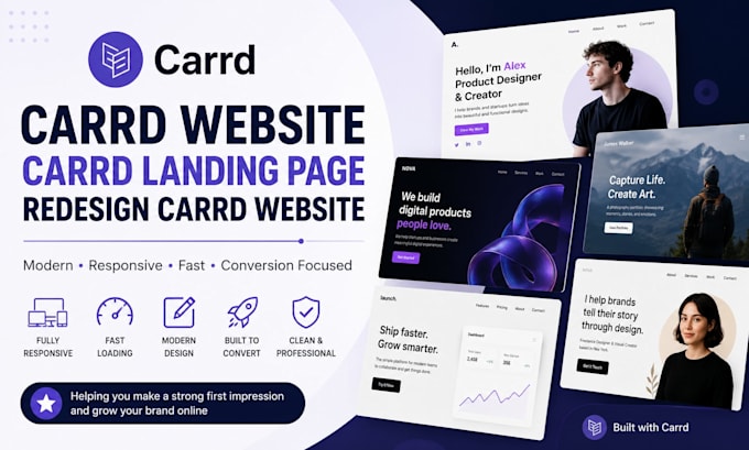 design carrd website carrd landing page redesign carrd website