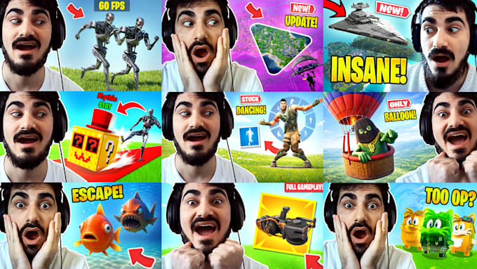 design high CTR fortnite thumbnails