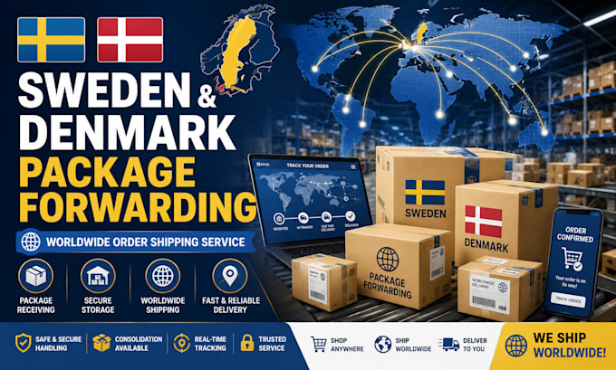 provide sweden and denmark package forwarding service for worldwide orders