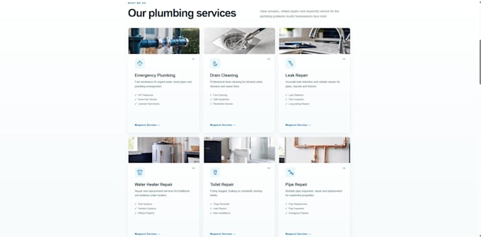 design a modern business landing page