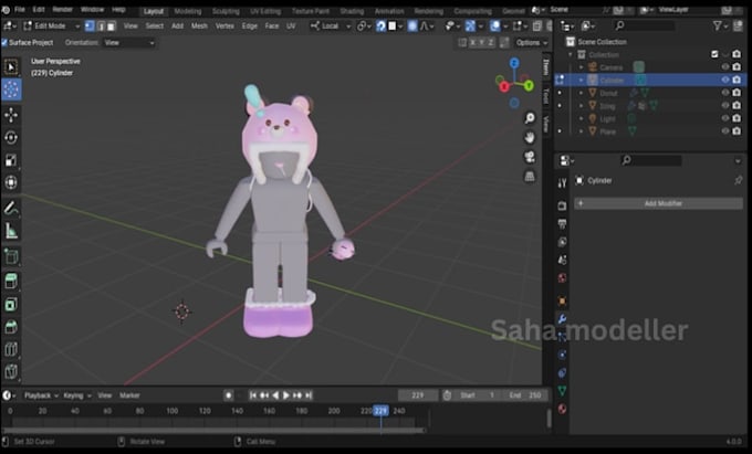 design low poly roblox ugc bundle 3d character models, game for unity and unreal