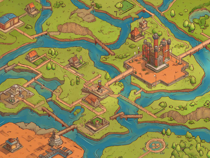 do design unique vector map illustration or street map