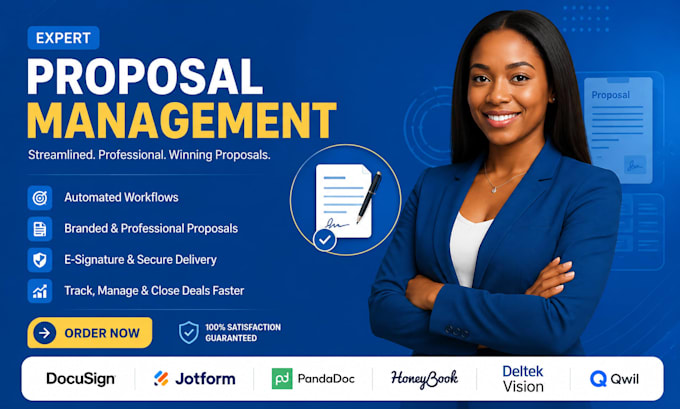 setup proposal management docusign jotform pandadoc honeybook deltek vision qwil