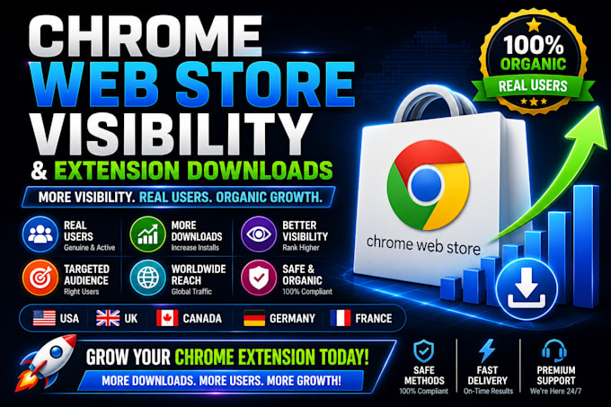 grow your chrome web store visibility and extension downloads