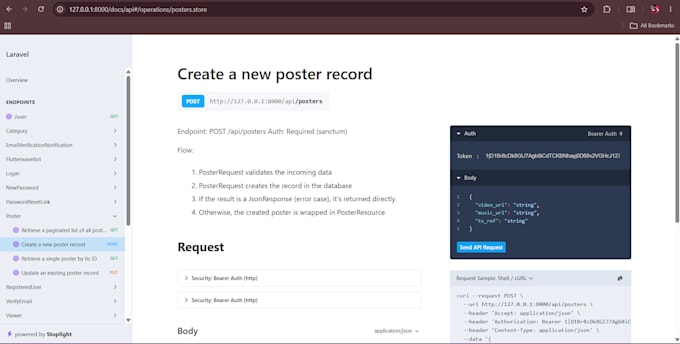 build a laravel restful API for dynamic view generation