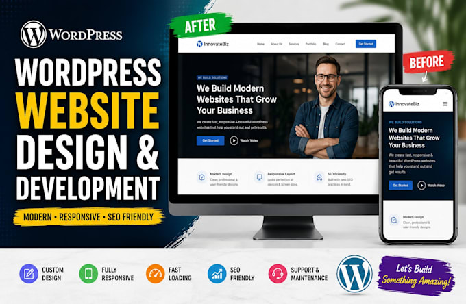 design a wordpress website that converts visitors into customers