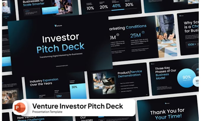 improve redesign powerpoint presentation edit redesign investor pitch deck slide