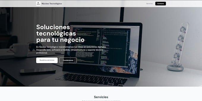 do a simple but modern webpage