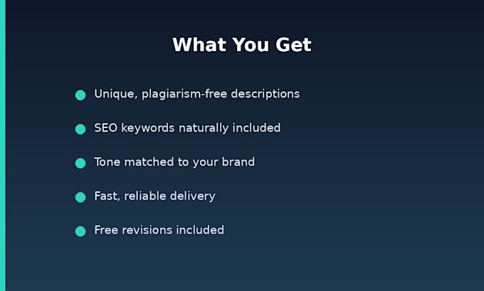 write SEO product descriptions for your online store