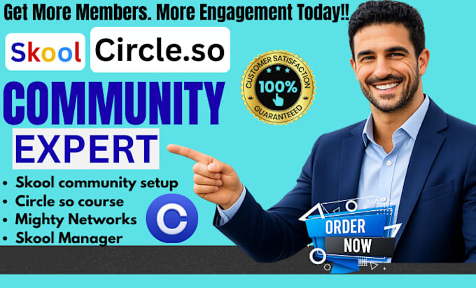 promote skool community boost community membership mighty network setup