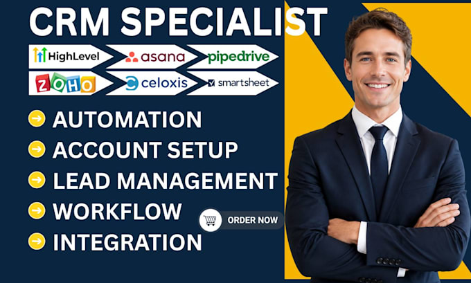 gohighlevel zoho crm pipedrive asana smartsheet lead automation celoxis redmine